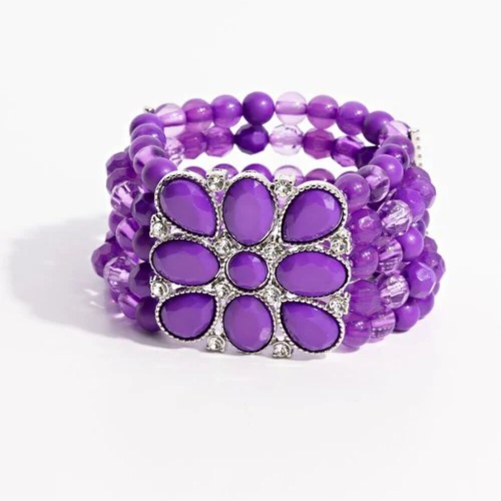 Paparazzi Everything is New Purple Bracelet